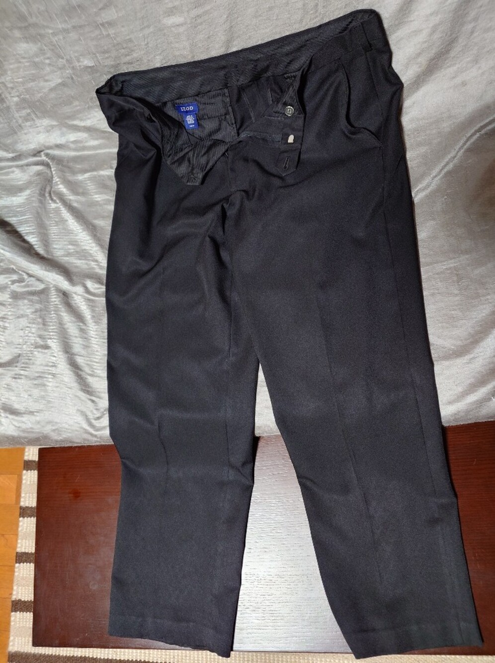 Izod Men's Black Dress Slacks Size 36 X 30